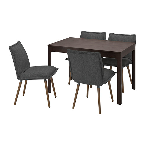 KLINTEN/EKEDALEN table and 4 chairs