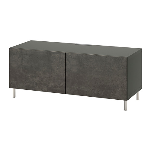 BESTÅ TV bench with doors