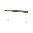 walnut veneer/white