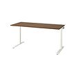 walnut veneer/white
