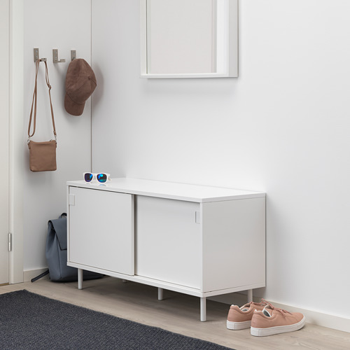 MACKAPÄR bench with storage compartments