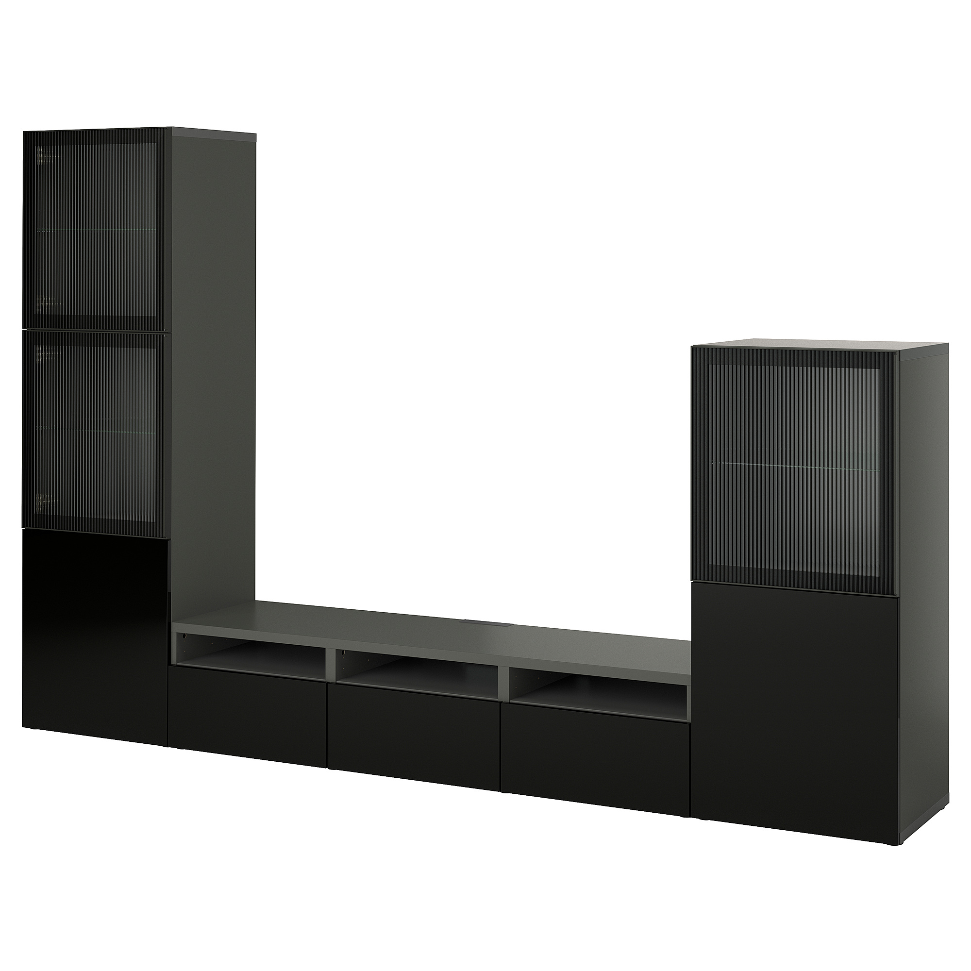 BESTÅ TV storage combination/glass doors