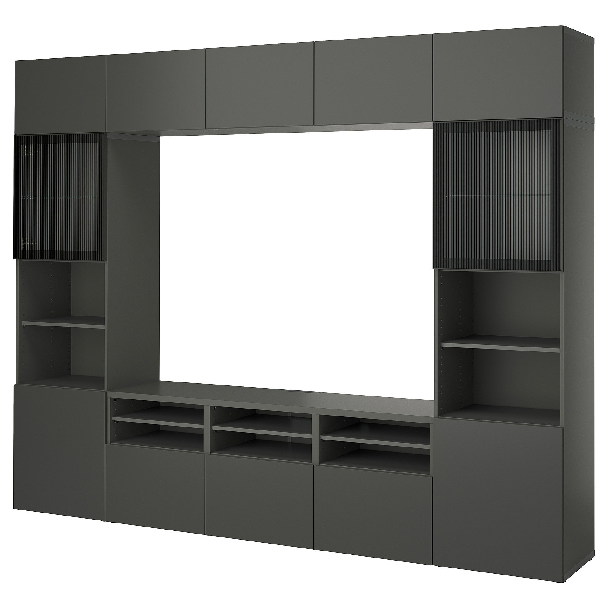 BESTÅ TV storage combination/glass doors