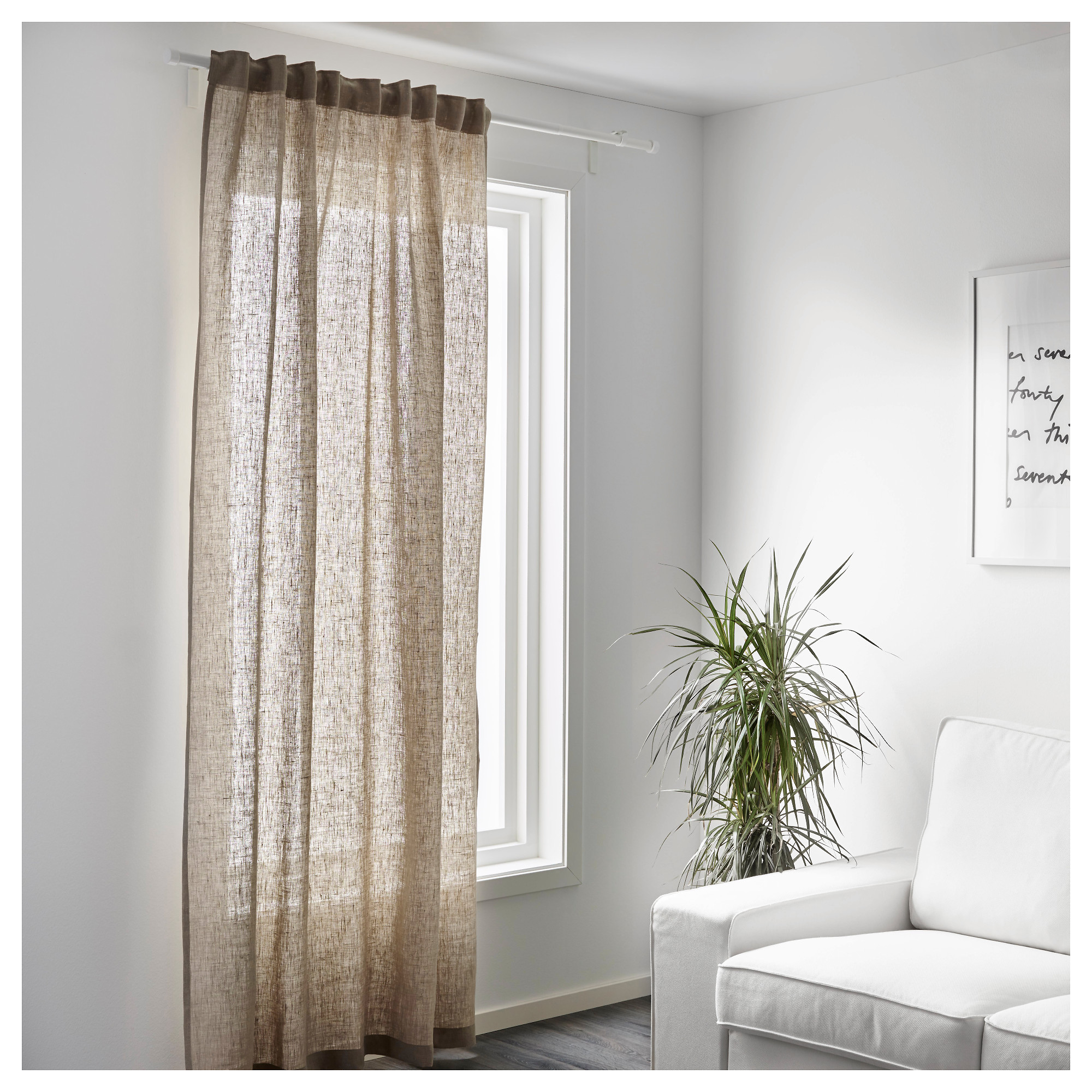 Aina Fabric Natural Colour Ikea Hong Kong