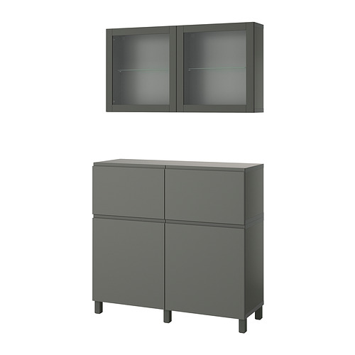 BESTÅ storage combination w doors/drawers