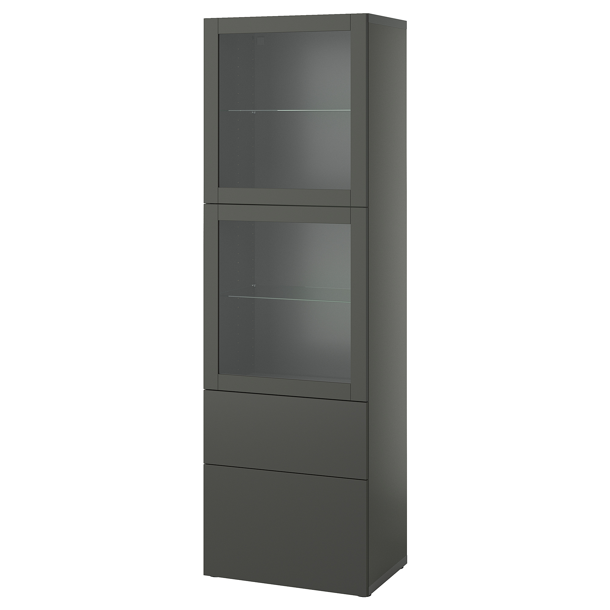 BESTÅ storage combination w glass doors