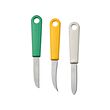 UPPFYLLD paring knife, set of 3