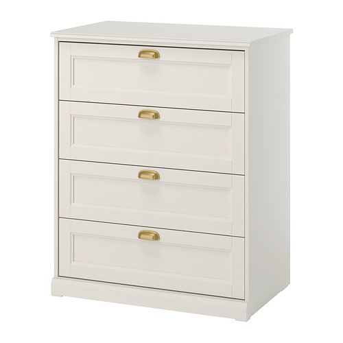 FÅGELFJÄLLET - 四格抽屜櫃, 灰白色, 82x51x101 厘米 | IKEA 香港及澳門 - E1009904_S4