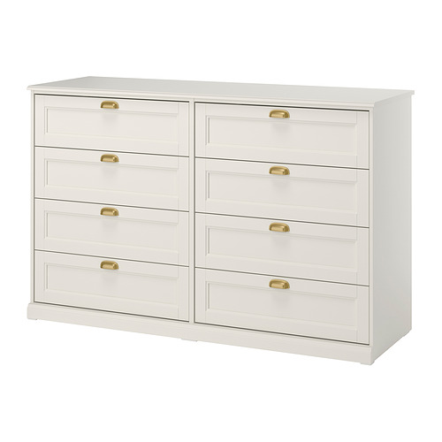 FÅGELFJÄLLET - 抽屜櫃/8抽, 灰白色, 160x51x101 厘米 | IKEA 香港及澳門 - E1009917_S4