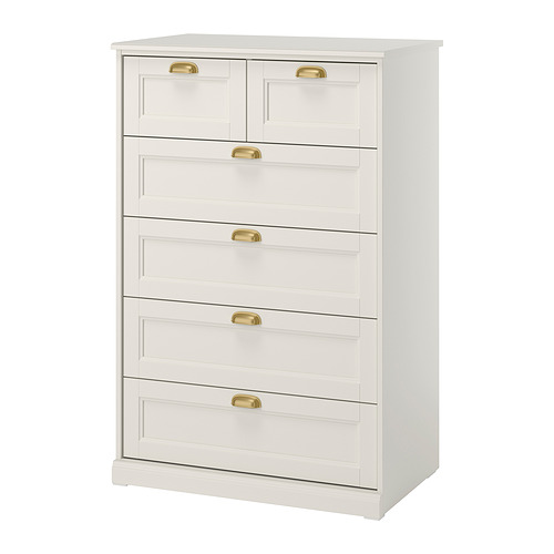 FÅGELFJÄLLET - 六格抽屜櫃, 灰白色, 82x51x123 厘米 | IKEA 香港及澳門 - E1009921_S4