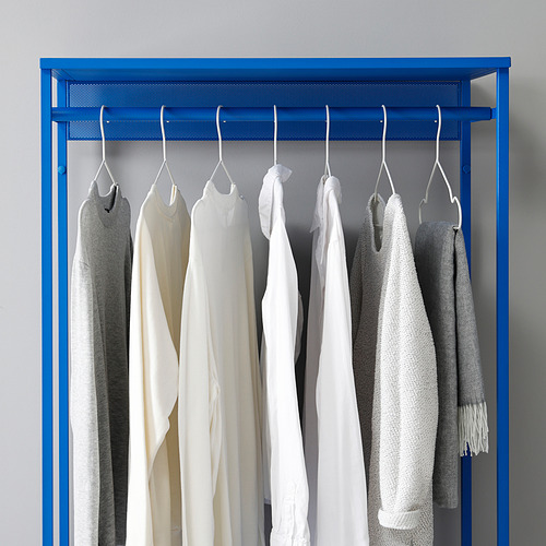 PLATSA open wardrobe with 3 drawers