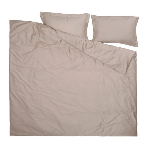 LUKTJASMIN duvet cover and 2 pillowcases