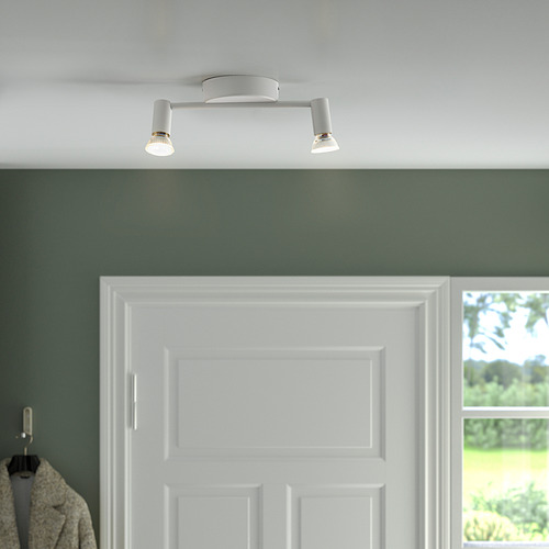 KRUSNATE ceiling spotlight with 2 spots