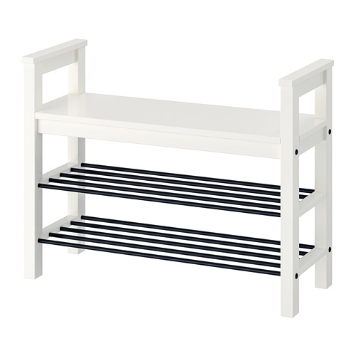 HEMNES bench with shoe storage