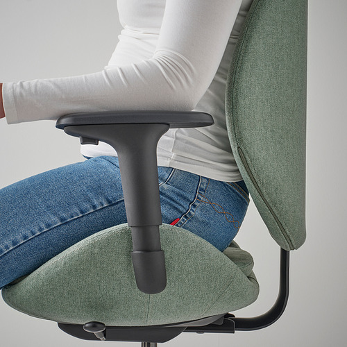 HATTEFJÄLL office chair with armrests