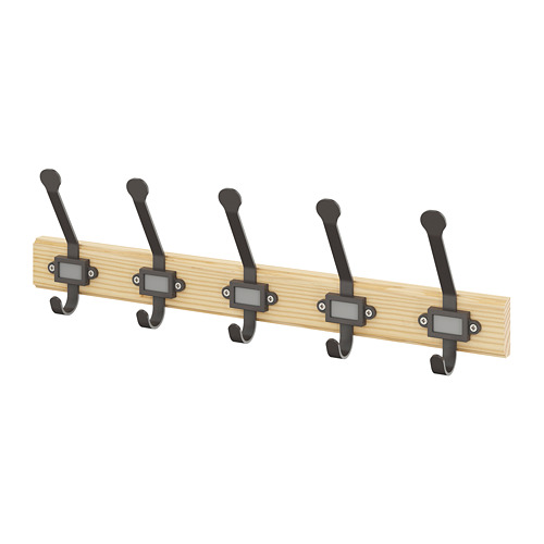 KARTOTEK rack with 5 hooks