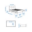 IDANÄS upholstered storage bed