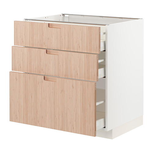 METOD/MAXIMERA base cabinet with 3 drawers