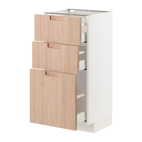 METOD/MAXIMERA base cabinet with 3 drawers