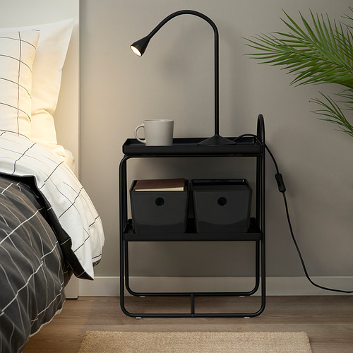 HATTÅSEN bedside table/shelf unit