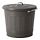 KNODD - 連蓋桶, 32x Ø34 cm, 16 升, 灰色 | IKEA 香港及澳門 - PE728018_S1