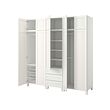 PLATSA wardrobe with 10 doors + 3 drawers