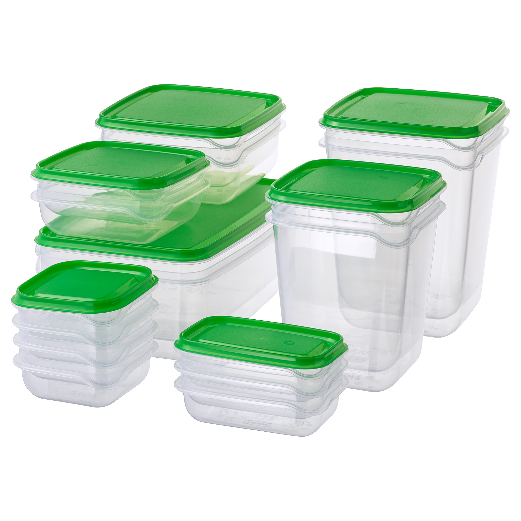 PRUTA - food container, set of 17 