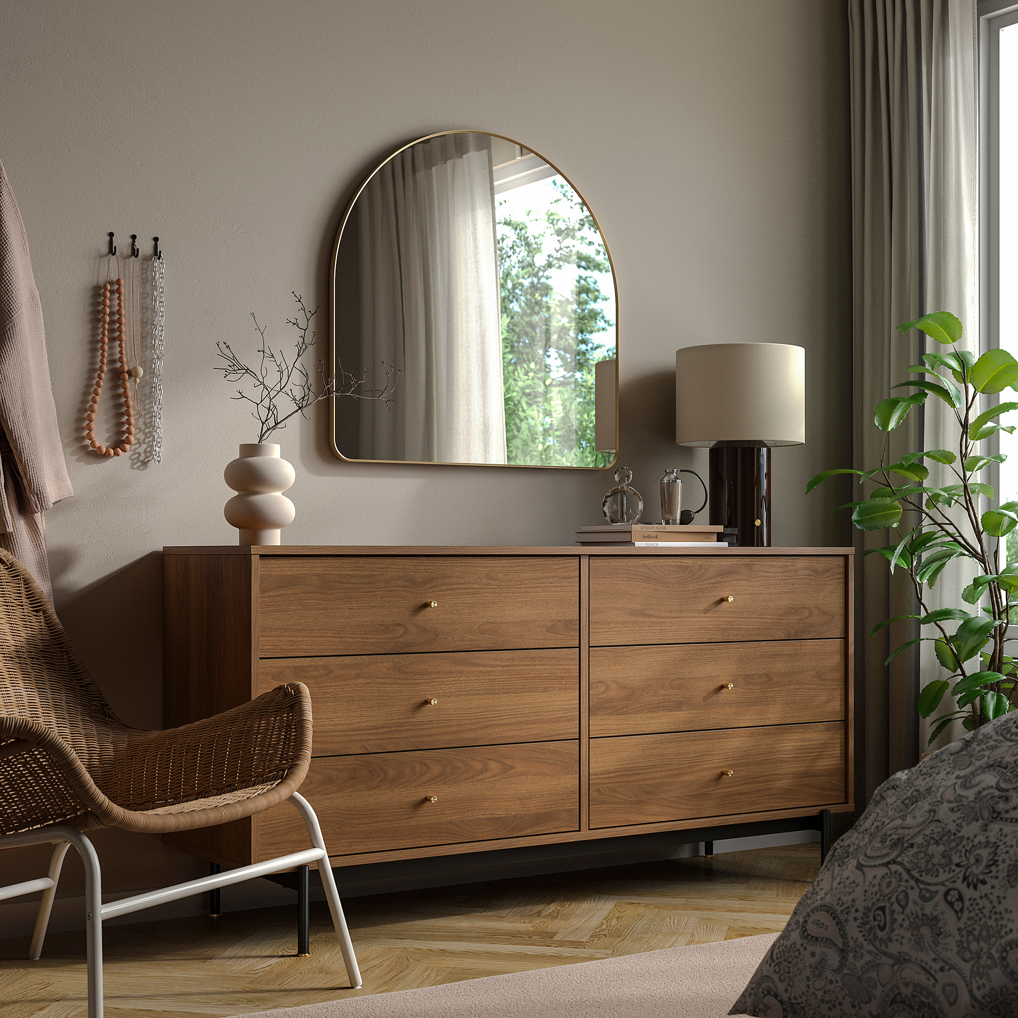 RÅDMANSÖ chest of 6 drawers