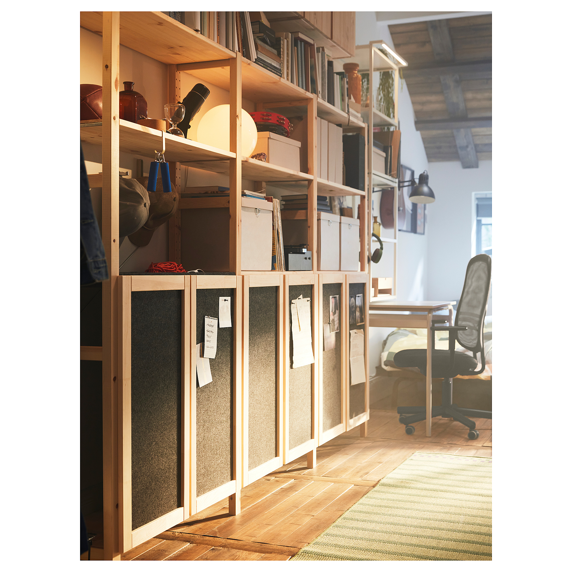 IVAR - door, dark grey/felt, 42x83 cm | IKEA Hong Kong and Macau