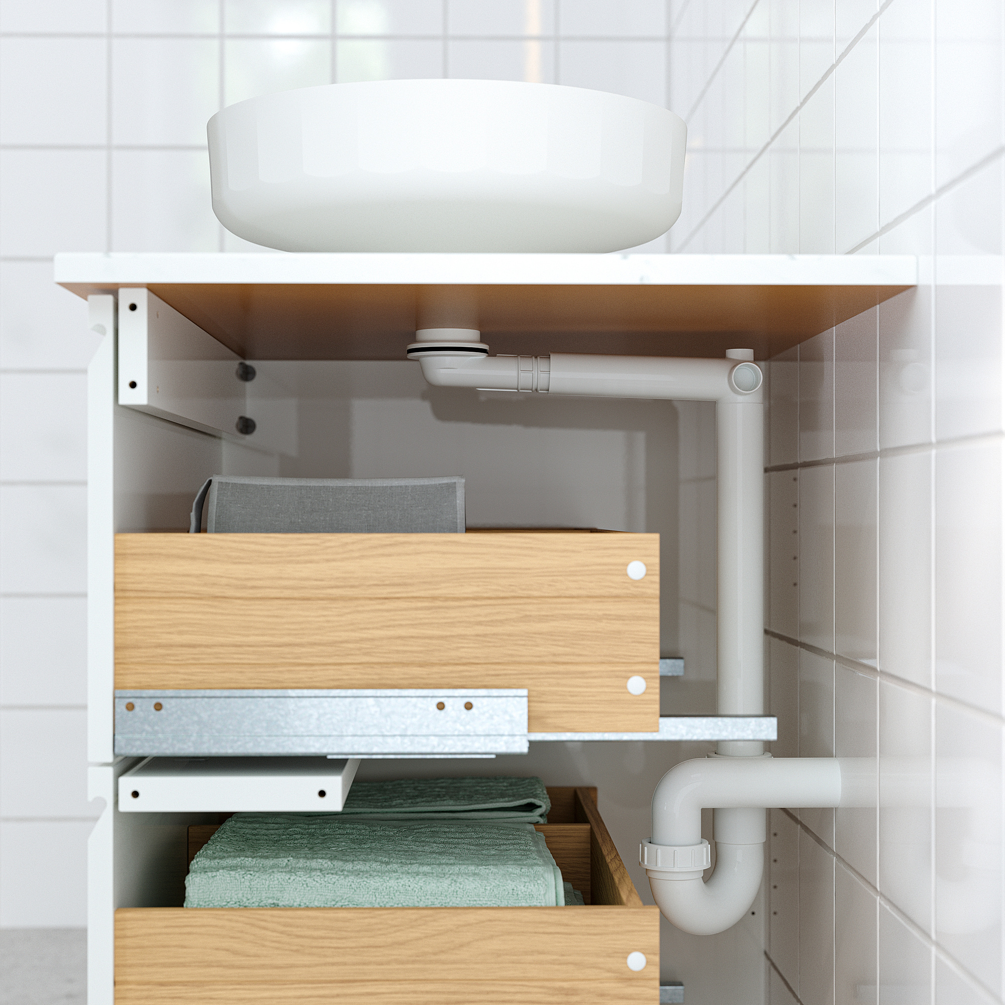 TÄNNFORSEN/VÄSTERSJÖN wash-stnd w drawers/wash-basin