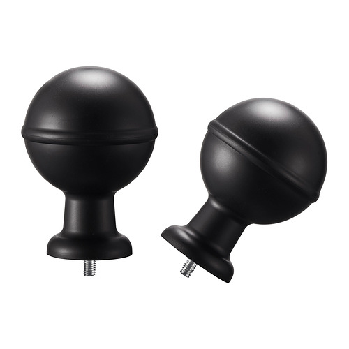 ALVARSTÅNDS - 末端裝飾，一對, 黑色 | IKEA 香港及澳門 - E1010113_S4