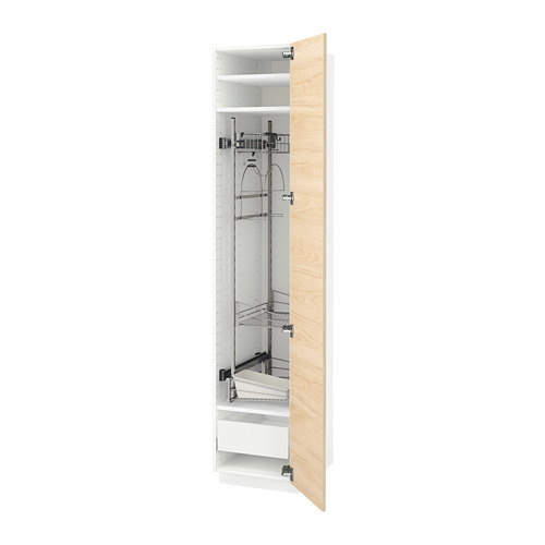 METOD/MAXIMERA high cabinet with cleaning interior