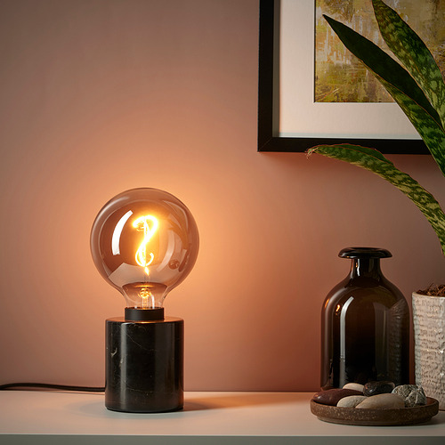 MARKFROST/MOLNART table lamp with light bulb