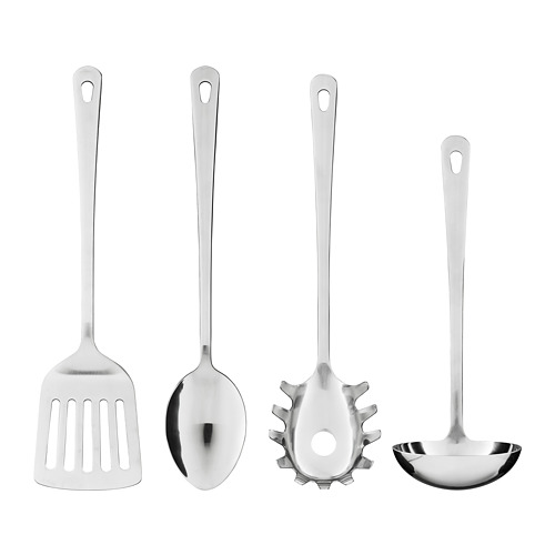 GRUNKA 4-piece kitchen utensil set