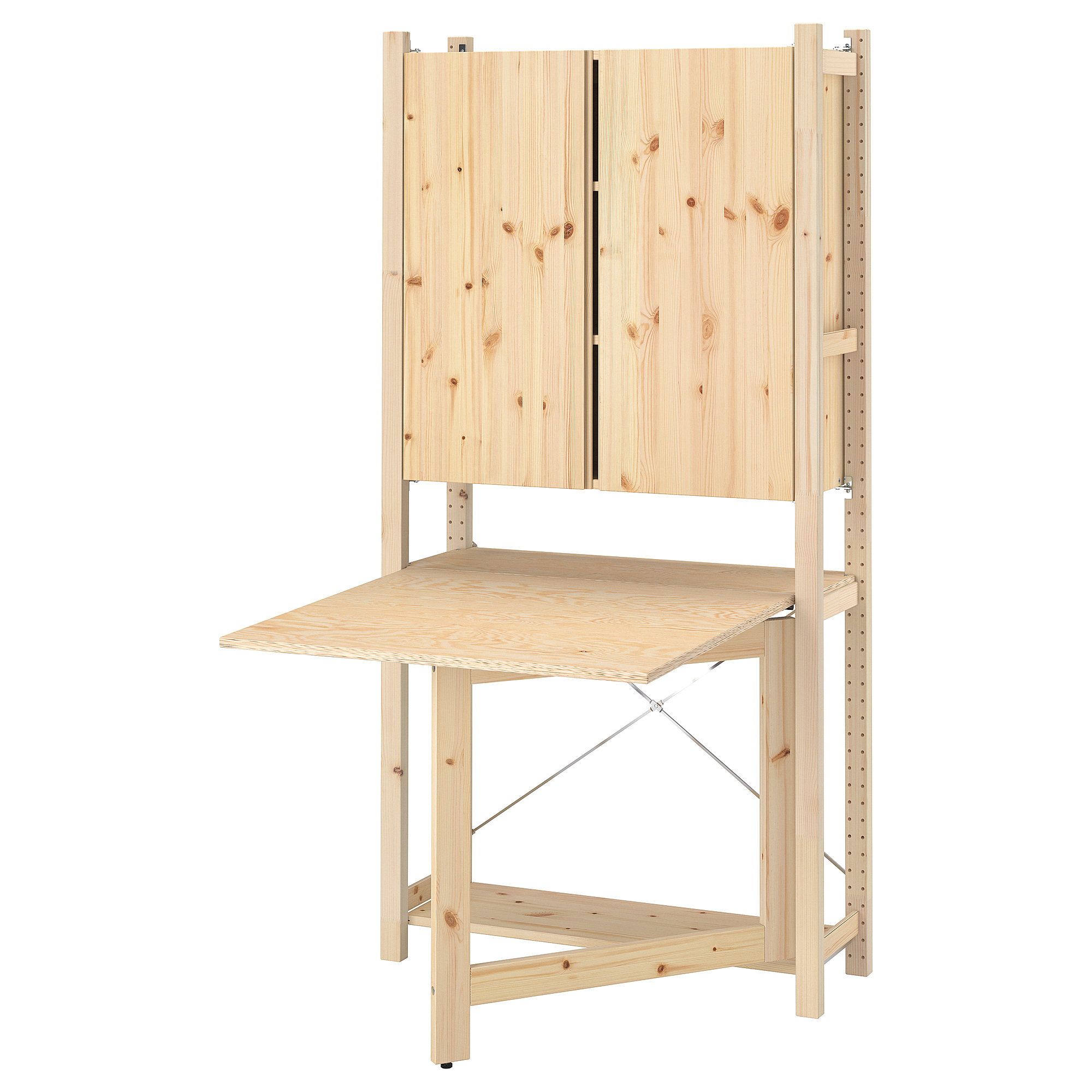 神奈川ピックアップ限定】IKEA IVAR 収納 折りたたみ式テーブル付き