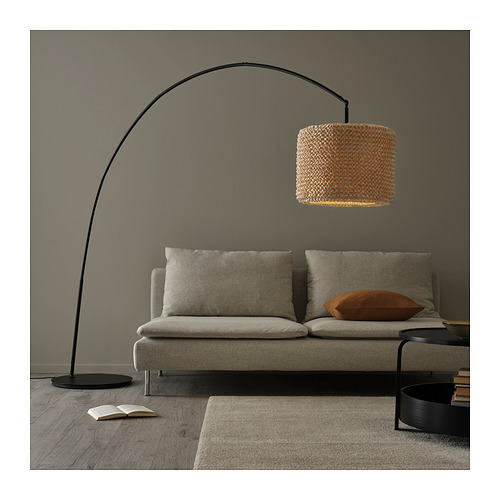 LERGRYN/SKAFTET floor lamp base, arched