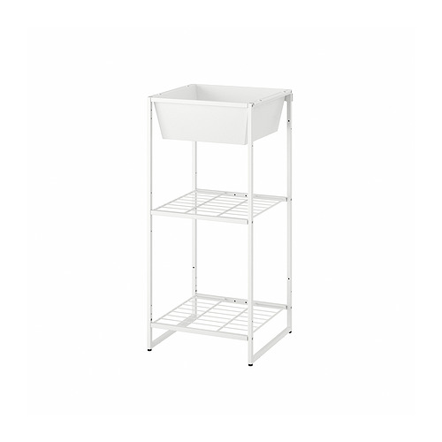 JOSTEIN shelving unit with container