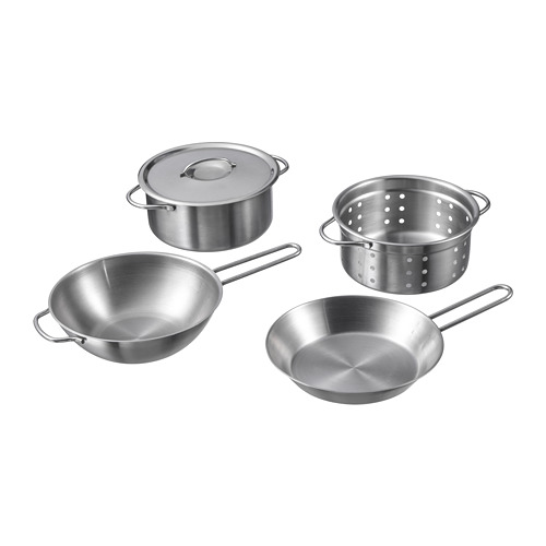 DUKTIG 5-piece toy cookware set