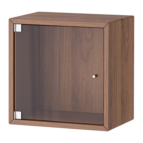 EKET wall cabinet with glass door