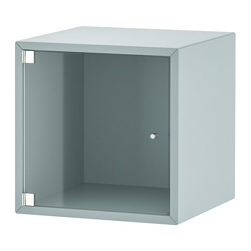 EKET wall cabinet with glass door