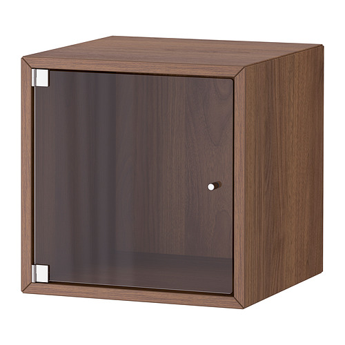 EKET wall cabinet with glass door