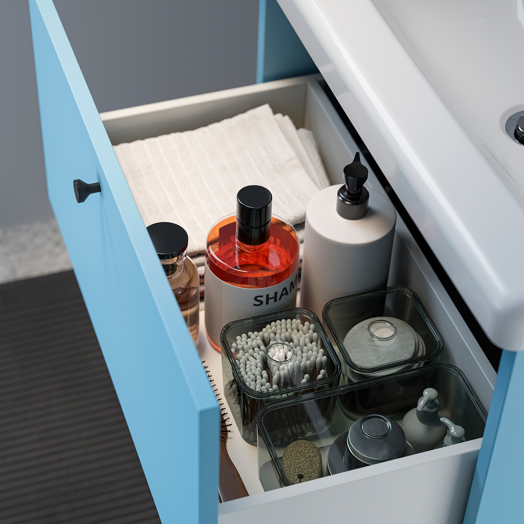 ENHET wash-stand with drawers