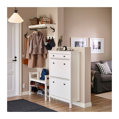 HEMNES shoe cabinet with 2 compartments