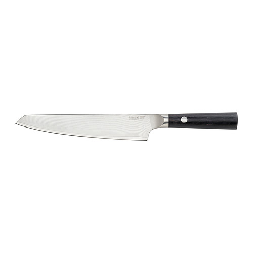 FJÄLLRÖDING - cook's knife, damascus steel/black, 22 cm | IKEA Hong Kong and Macau - E1010446_S4