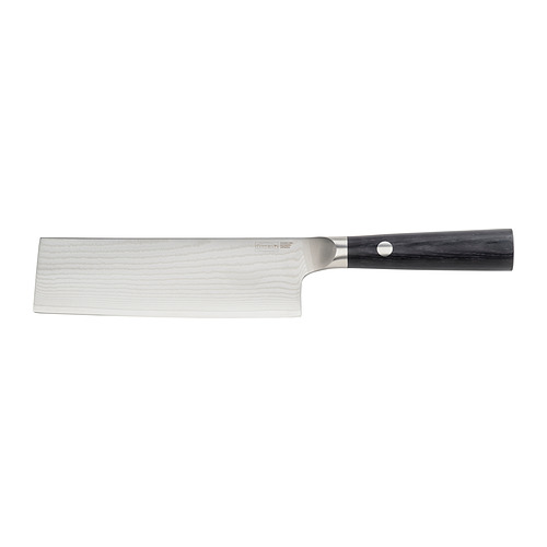 FJÄLLRÖDING - nakiri knife, damascus steel/black, 18 cm | IKEA Hong Kong and Macau - E1010438_S4