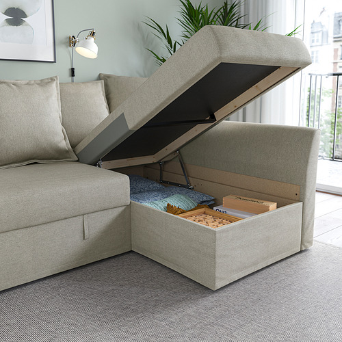 HOLMSUND corner sofa-bed