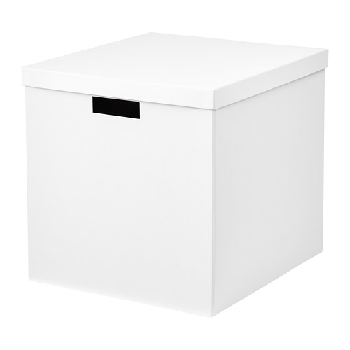 TJENA storage box with lid