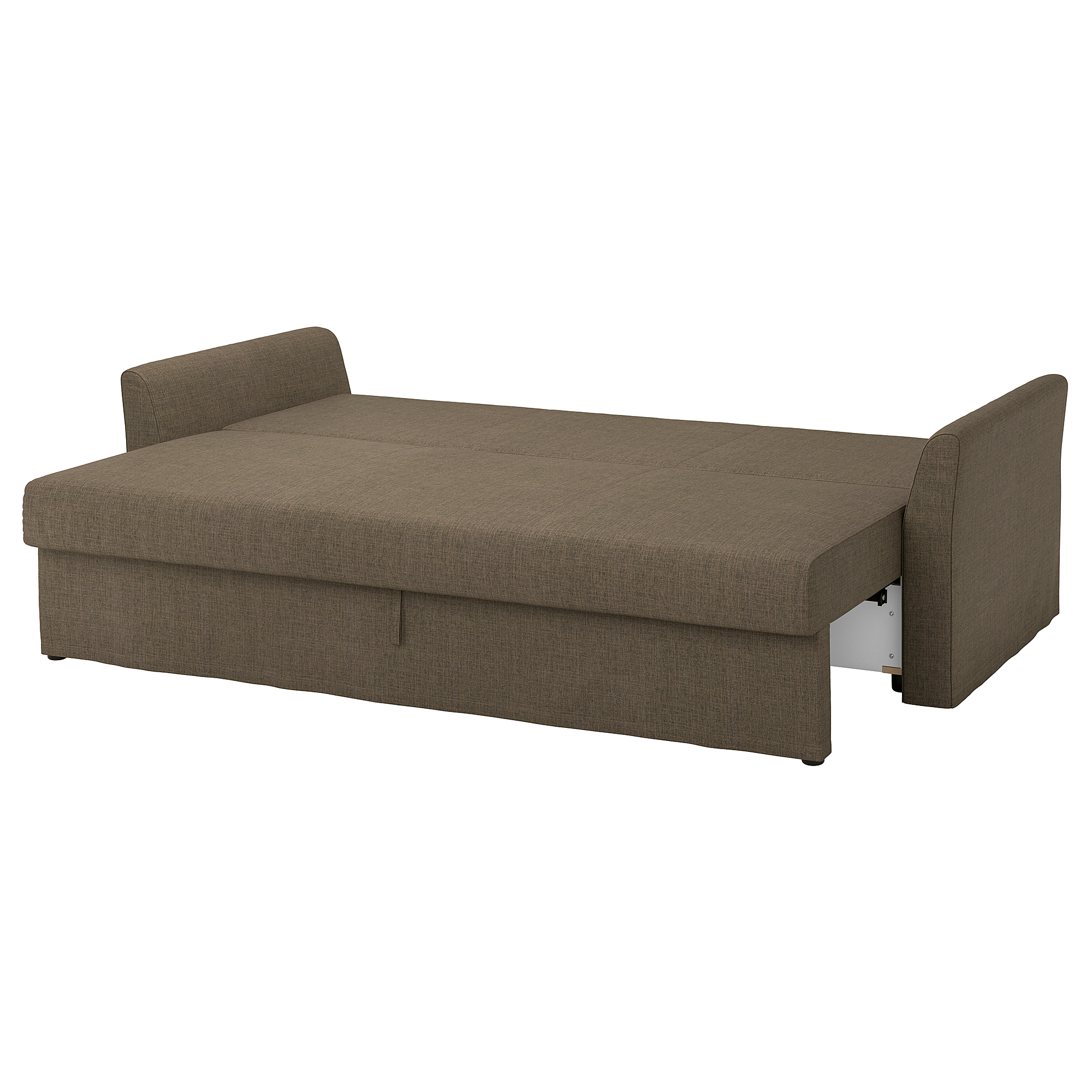 HOLMSUND - 3-seat sofa bed, Kilanda grey-brown | IKEA Hong
