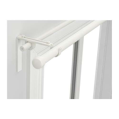 HUGAD/RÄCKA double curtain rod combination