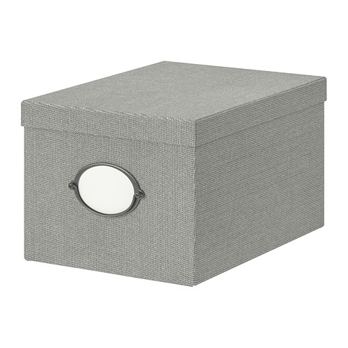 KVARNVIK storage box with lid